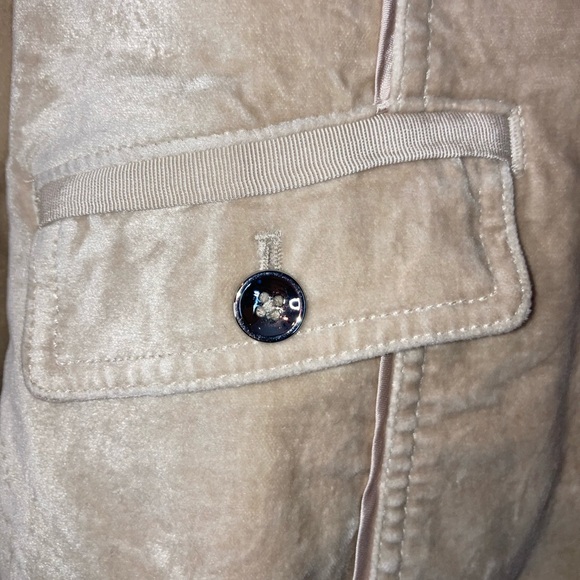 WHBM Velvet Accordion Pleated Ruffle Blazer 4 - Picture 5 of 15